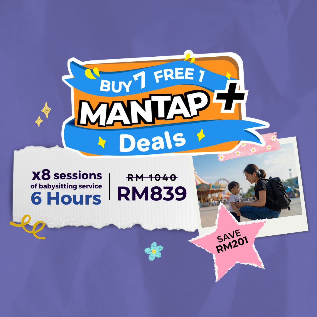 Get 8 sessions of 6-hours babysitting service